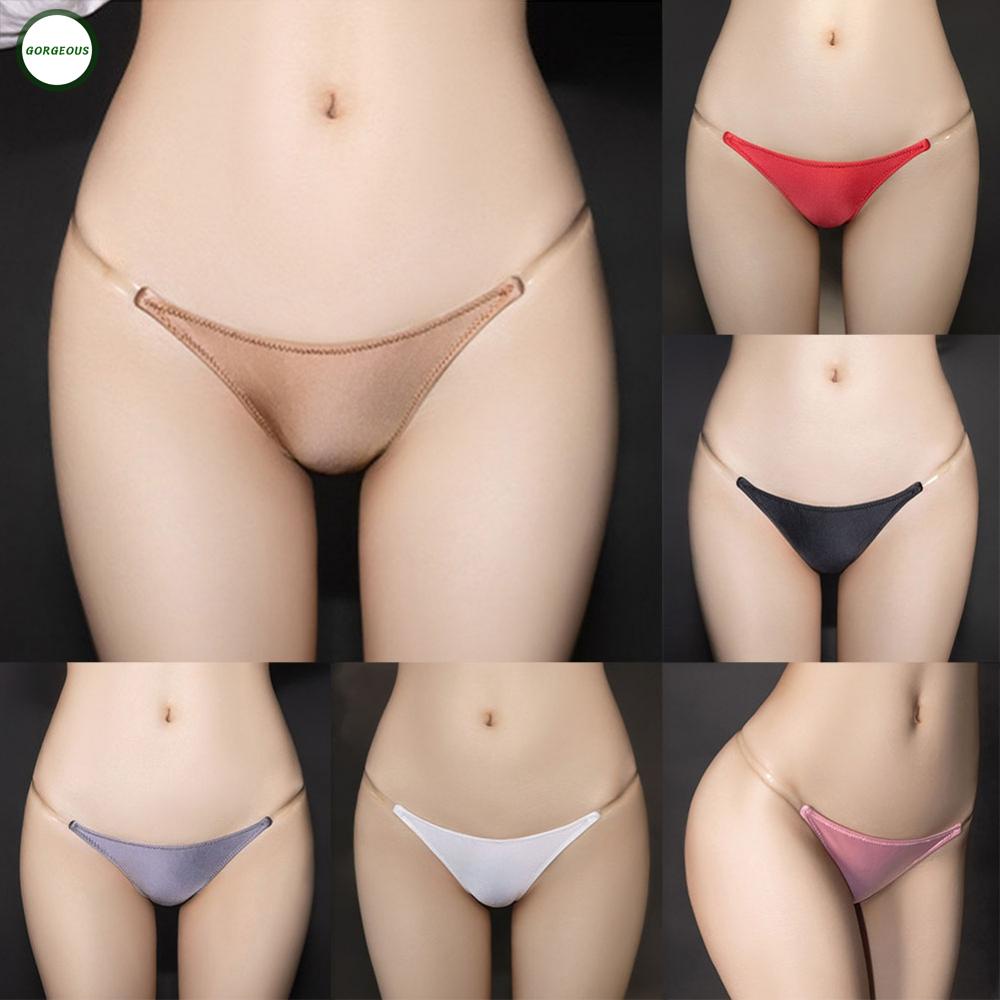 GORGEOUS~T-back Thongs Smooth Ultra Thin Woman Adjustable Female Glossy Lingerie