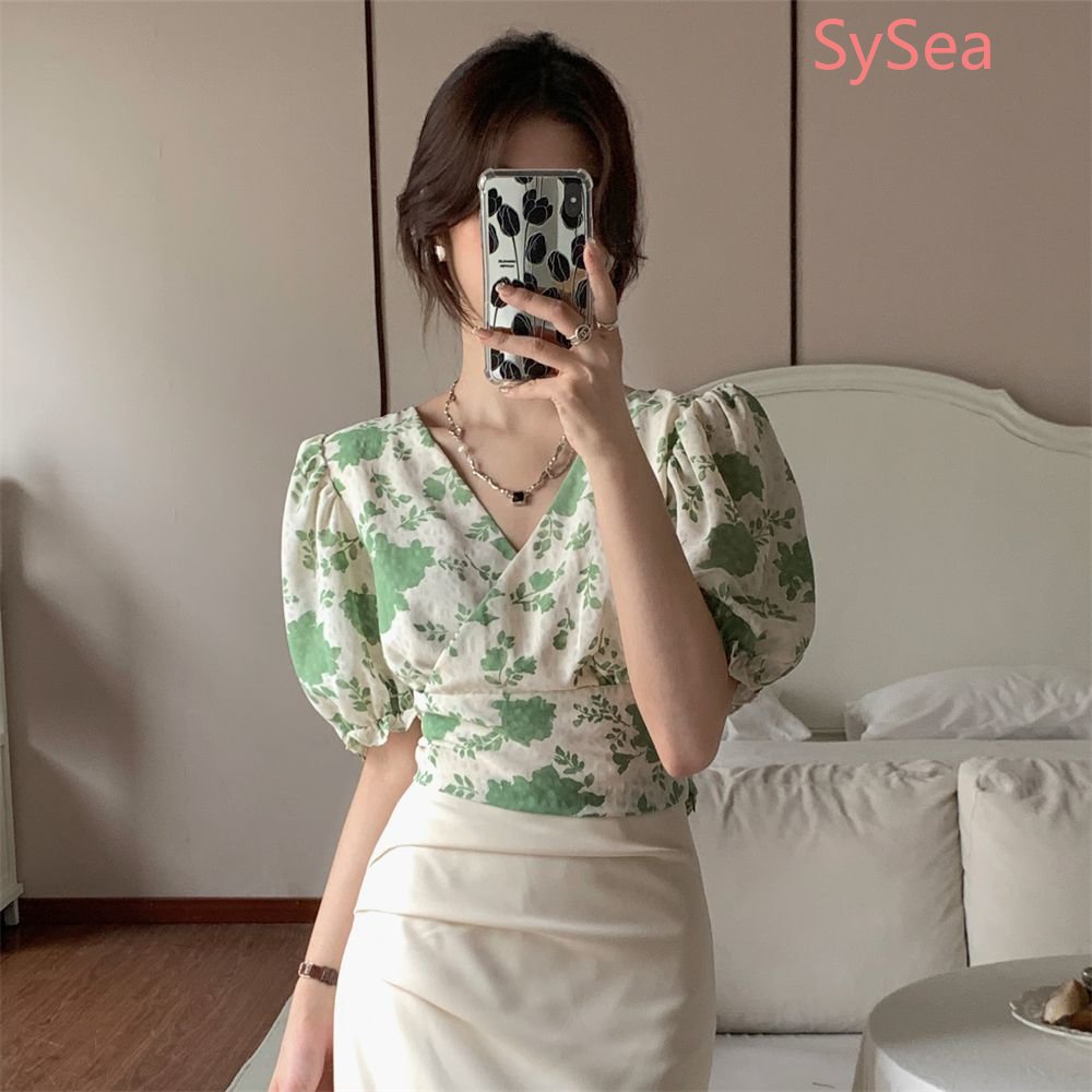 Áo Sơ Mi Cổ Chữ V Hở Lưng Thắt Nơ Xinh Xắn Thời Trang Hè Cho Nữ