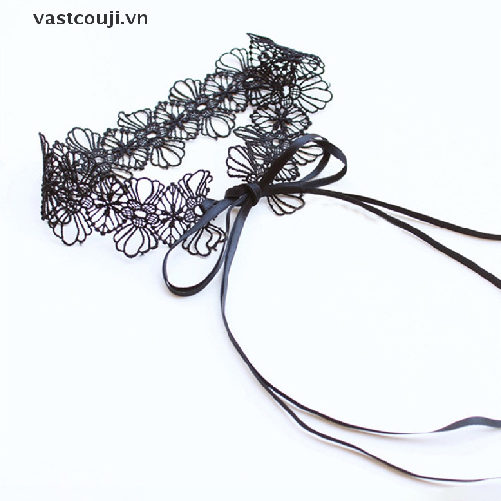 Vòng Cổ Choker Ren Có Thể Điều Chỉnh Phong Cách Gothic Ngọt Ngào Dễ Thương Cho Nữ