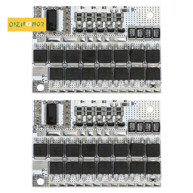 Bộ 2 Bảng Mạch Pin Lithium Bms 12V 16.8V 21V 100A Pcm 18650 Lipo Bms (4S)
