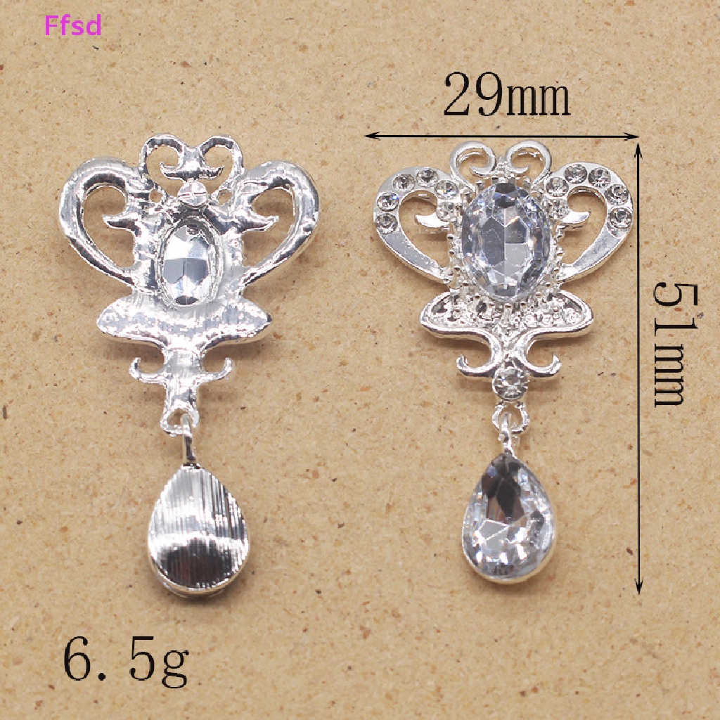 {Ffsd} Mặt Dây Chuyền acrylic Hình Bướm Màu Bạc Làm Phụ Kiện Tóc Trang Phục DIY Bán Chạy