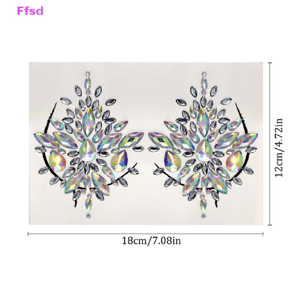 Hạt Kim Cương Giả 3D Dán Mặt / Cơ Thể Trang Điểm DIY