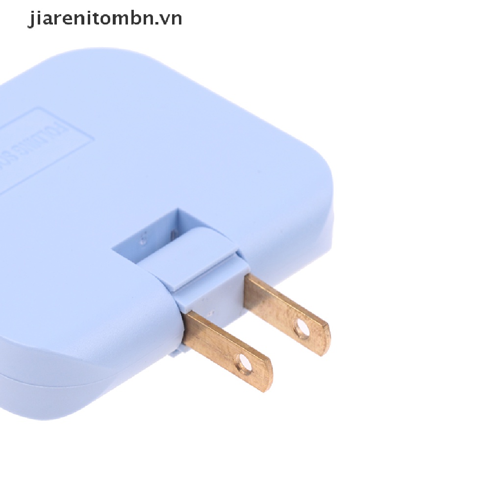 Jiarenitombn 3 In 1 EU Extension Plug 180 Degree Rotation Charging Converter Socket vn