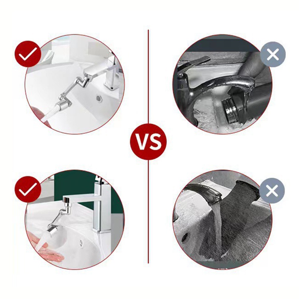 Vòi Lọc Nước Bồn Rửa Chén Xoay 1080 Độ Tiện Dụng