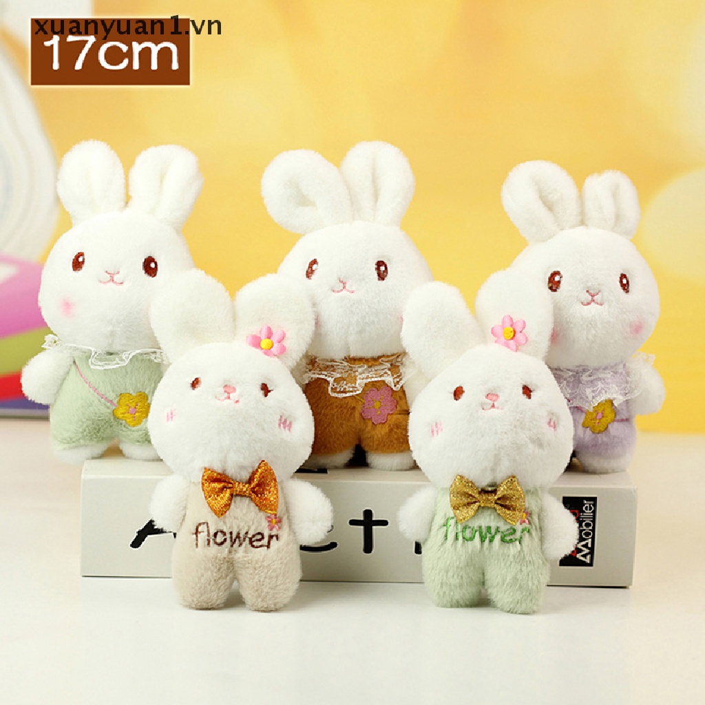 Móc Khóa Thỏ Nhồi Bông 10cm Đáng Yêu