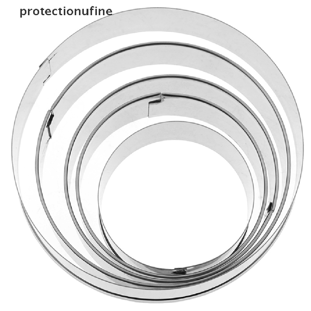 Set 5 Khuôn Cắt Bánh Quy Hình Tròn Bằng Thép Không Gỉ DIY PR3VN Áo Thun In Hình Martijn Thời Trang Cá Tính