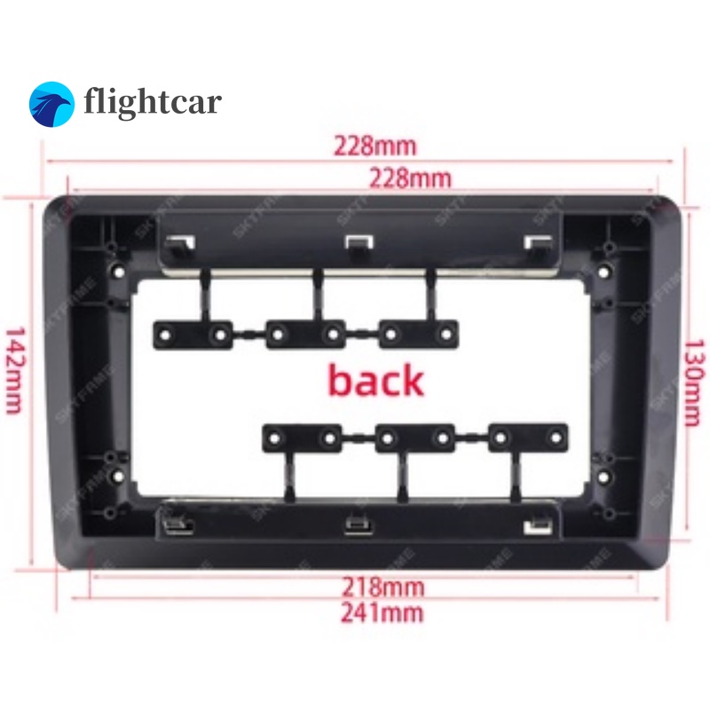 Bộ Khung Thay Đổi Màn Hình 10 / 9 / 7 inch Gắn Phía Sau Bảng Điều Khiển Radio / DVD / Đầu DVD / Radio Thông Dụng Cho Xe