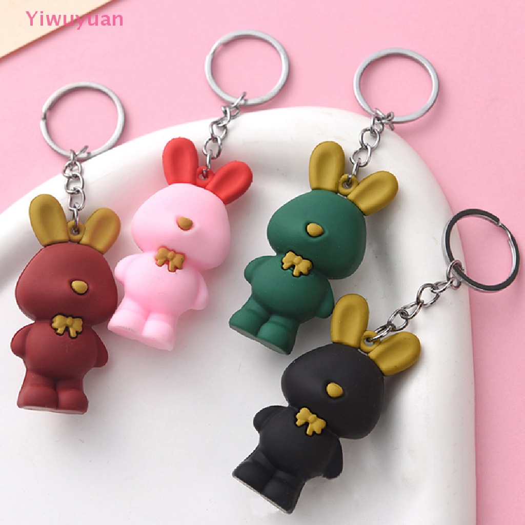 < Yiwuyuan > Móc Chìa Khóa Xe Hơi Hình Gấu Trúc Dễ Thương Cá Tính Phù Hợp Với Moto Mới