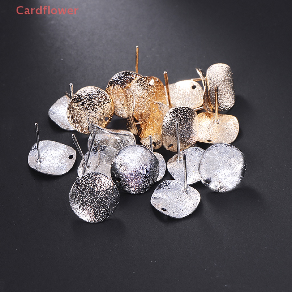 Bộ 10 Khuyên Tai Tròn 12mm Bằng Hợp Kim Kẽm Tự Làm Trang Sức Mới