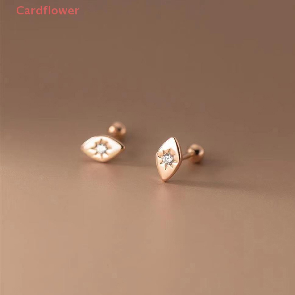 1 Đôi Khuyên Tai Đính Đá Zircon Thời Trang Mới