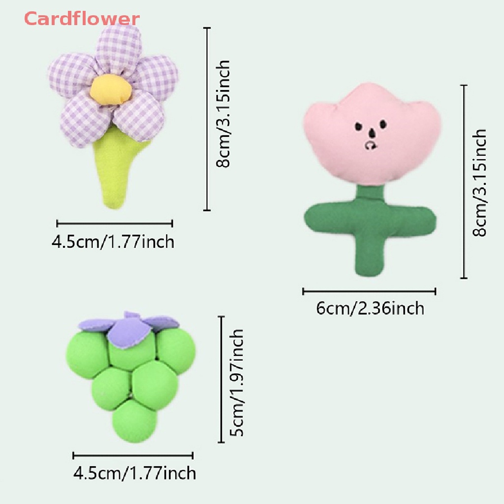 &lt; Cardflower &gt; Trâm Cài Áo Họa Tiết Hoa Năm Lá Hoạt Hình Thủ Công Trang Trí Mũ Khăn Choàng Túi Xách Trang Phục