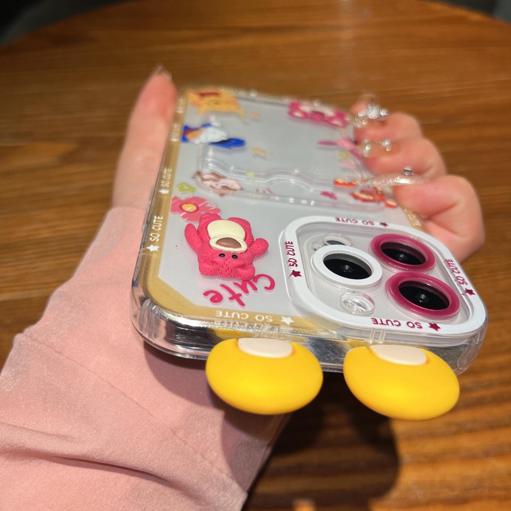 Ốp Điện Thoại Tpu Dẻo Trong Suốt Họa Tiết Hoạt Hình Đôi Mắt Thiên Thần Cho iPhone 14 13 12 11 Pro XR XS Max 7 8Plus