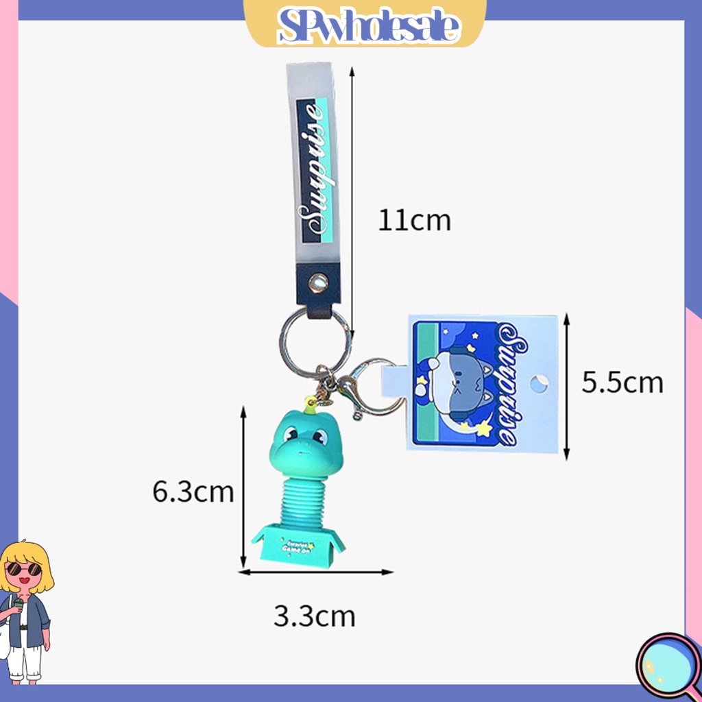 <SPwholesale> Móc Chìa Khóa Xe Hơi Thiết Kế Hình Động Vật Hoạt Hình Bắt Mắt Đa Năng Dễ Sử Dụng