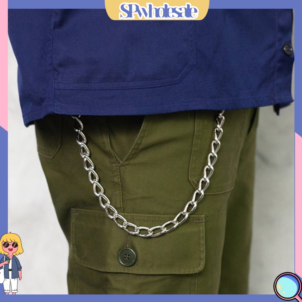 &lt;SPwholesale&gt; Dây Xích Đeo Thắt Lưng Dạng Ví Dài Dày Phong Cách Punk Hiphop Goth Tối Giản Làm Quà Tặng Trang Sức