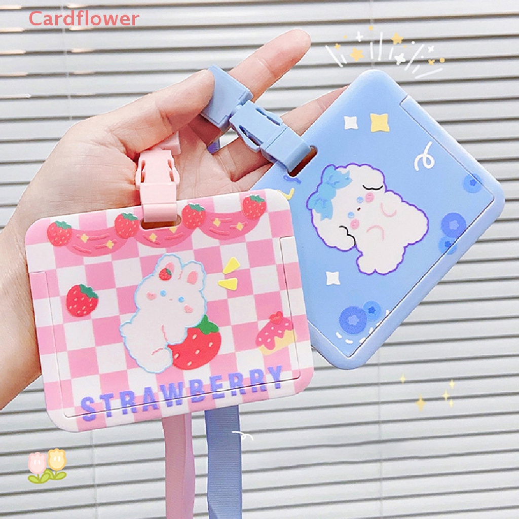 Ví Đựng Thẻ Có Dây Đeo In Hình Gấu Dễ Thương Cho Nữ