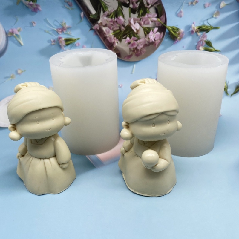 Khuôn Silicon Làm Xà Phòng Hình Nhân Vật Hoạt Hình Mojito