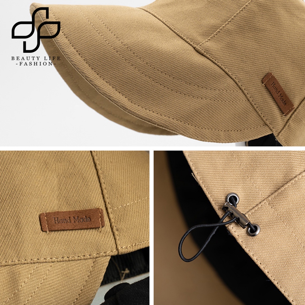 Nón Tai Bèo Rộng Vành Chống Tia UV Màu Sắc Đơn Giản Dành Cho Nữ