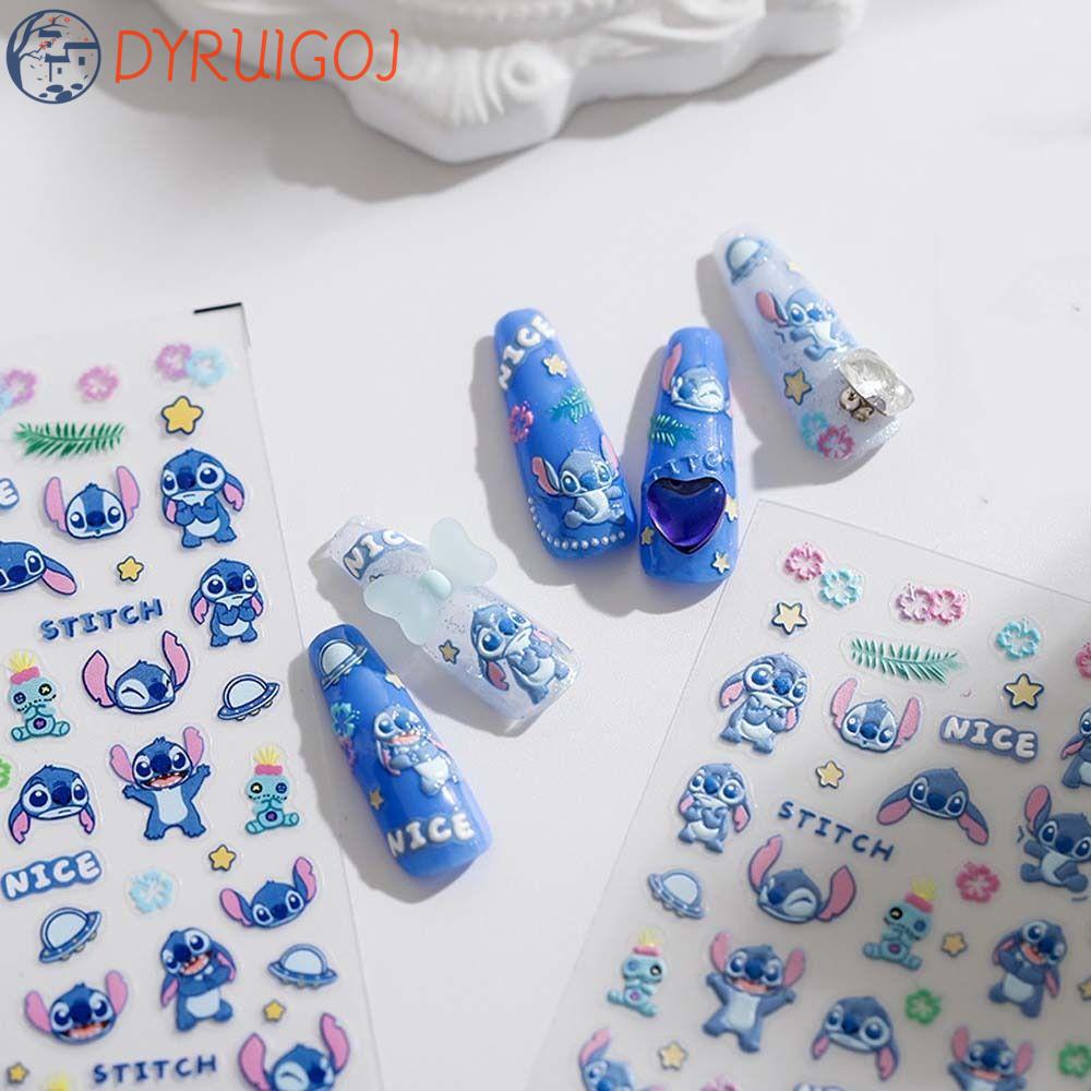 Miếng Dán Trang Trí Móng Tay Họa Tiết Hoạt Hình Dễ Thương