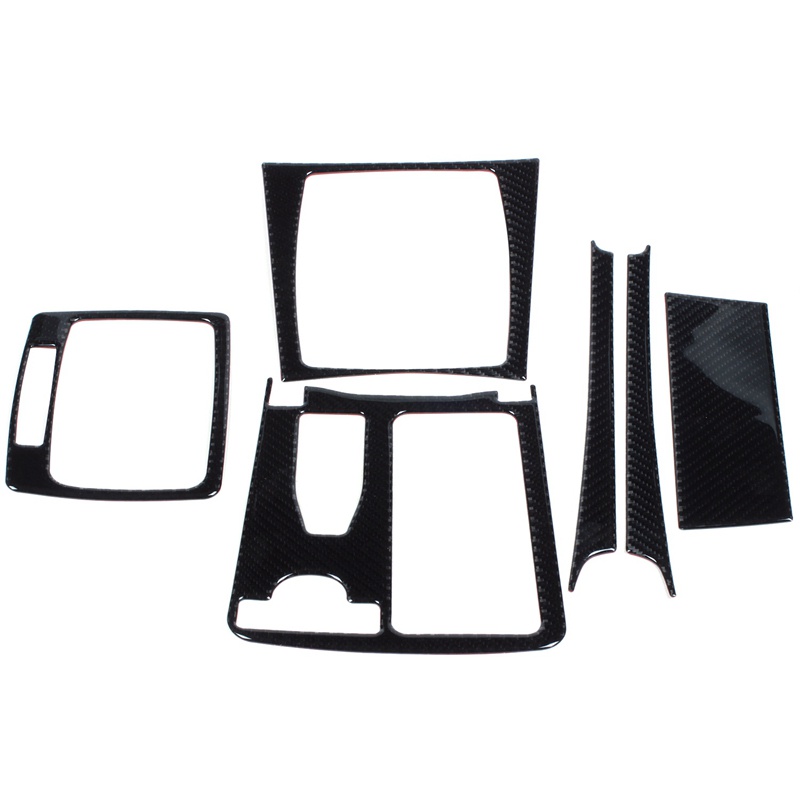 1 Bộ Viền Bảng Điều Khiển Trung Tâm Cho Mercedes C Class W204 2007-2013 &amp; 4 Cái