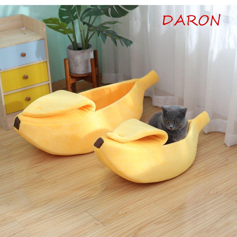 Giường Ngủ Hình Quả Chuối Cỡ Nhỏ / Vừa / Lớn Giữ Ấm Mùa Đông Cho Thú Cưng