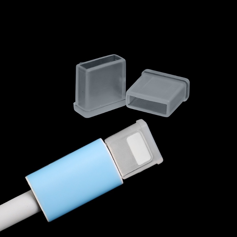 Vỏ Silicon Bảo Vệ Chống Bụi Cho Dây Cáp Sạc USB