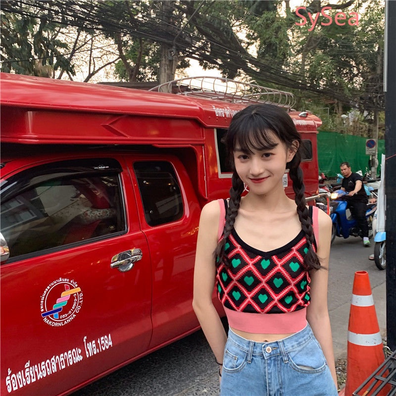 Áo Croptop Dệt Kim Sát Nách Thời Trang Mùa Hè Cho Nữ