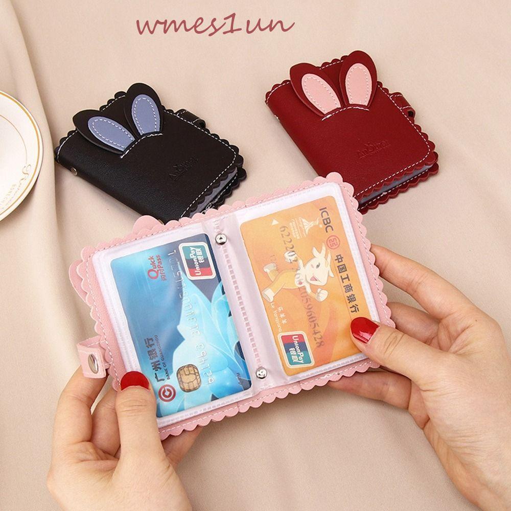 Ví Da PU Đựng Tiền Xu Và Thẻ Đa Năng Hình Tai Thỏ Xinh Xắn WMES15H Dành Cho Nữ