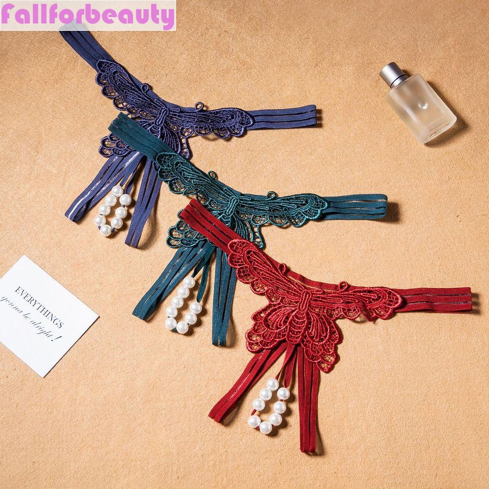 Quần Lót Lọt Khe Eo Thấp Thêu Hình Hoa Bướm Phối Ren Quyến Rũ