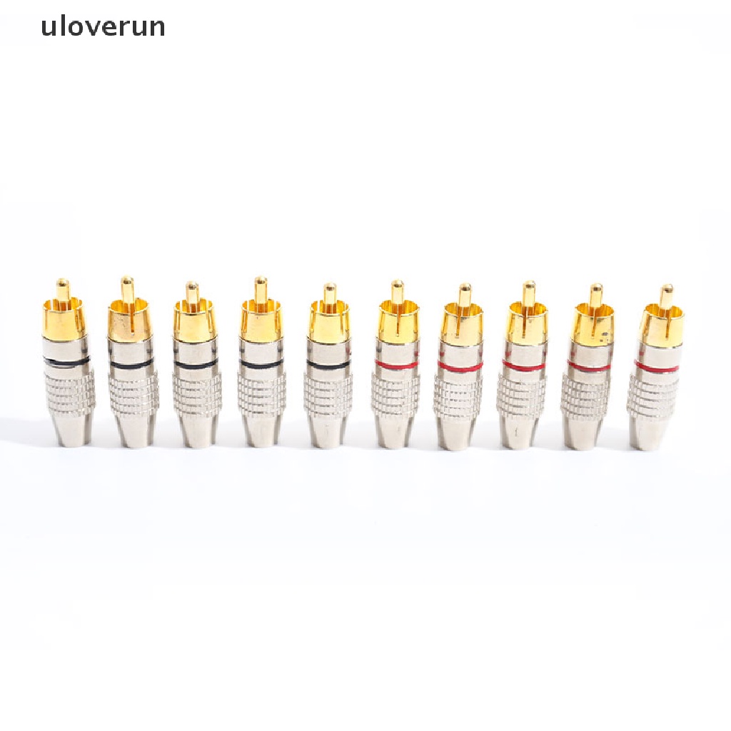 Set 10 Phích Cắm RCA Mạ Vàng Tiện Dụng