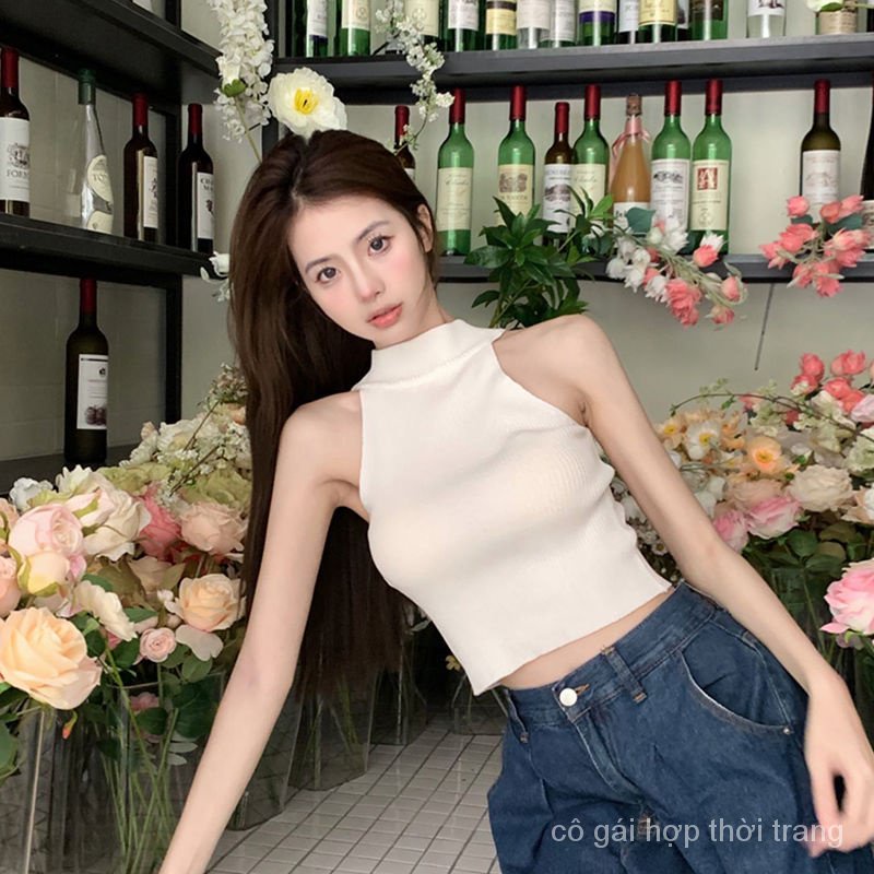 Dgqn Hàng Có Sẵn Áo Hai Dây Dáng Ôm Phong Cách Châu Âu Ngọt Ngào Thời Trang Mùa Hè Cho Nữ