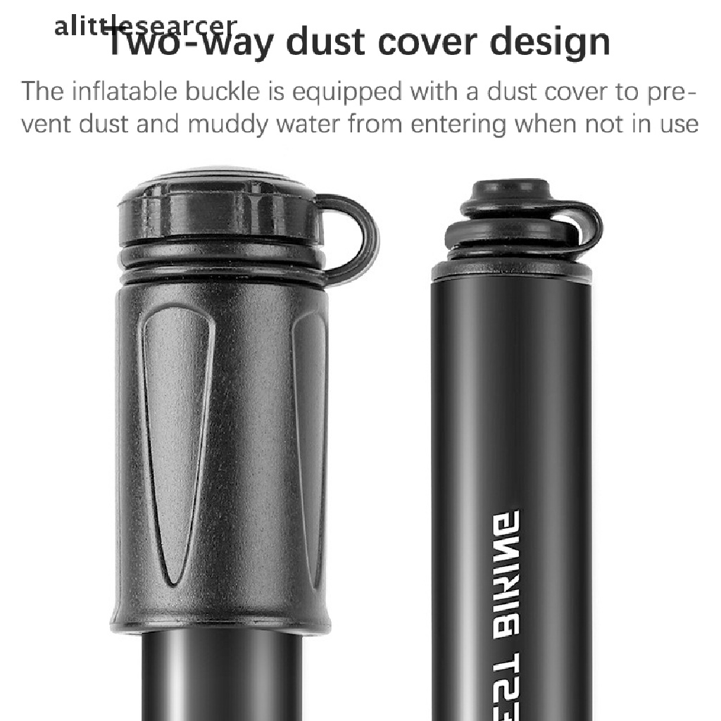 Bơm Xe Đạp Mini Cầm Tay 100Psi Chất Liệu Hợp Kim Nhôm