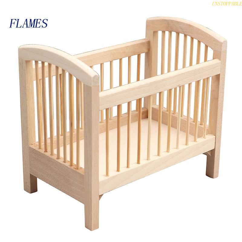 Mô Hình Nôi Em Bé Trang Trí Nhà Búp Bê Tỉ Lệ 1: 12