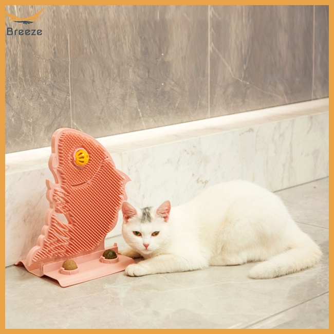 Dụng Cụ Massage Cào Móng Cho Mèo Hình Cá Có Chuông