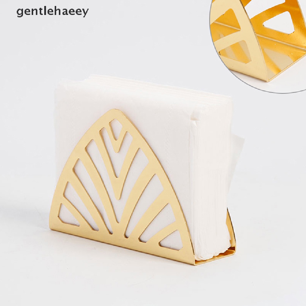 Giá Đỡ Khăn Ăn Hình Vuông Bằng Thép Không Gỉ Mạ Vàng Sáng Tạo