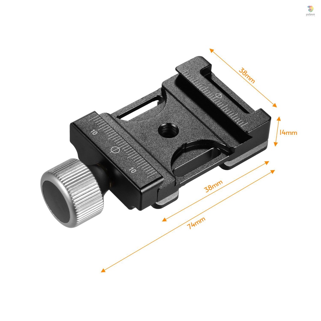 Kẹp Núm Vặn Tháo Lắp Nhanh Bằng Nhôm 38mm Arca-Swiss QR
