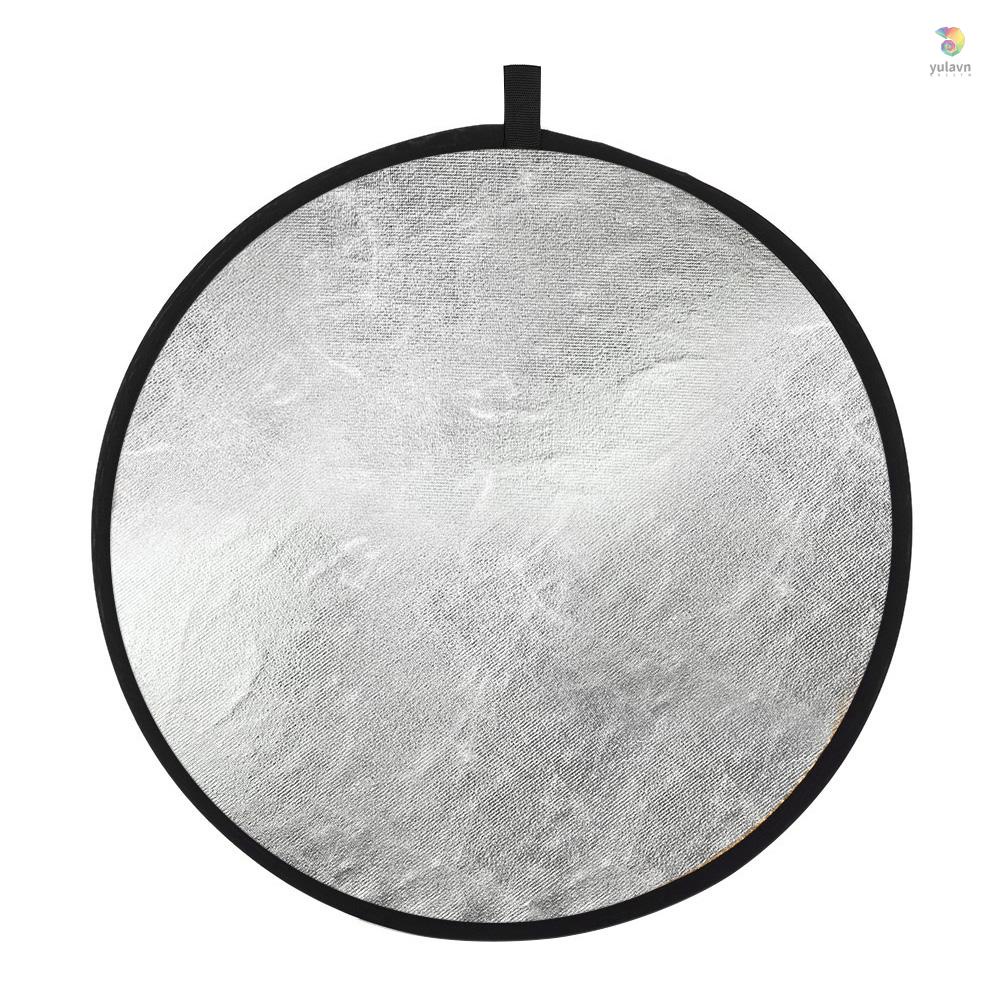 Tấm Phản Chiếu Ánh Sáng Chụp Ảnh Chân Dung Andoer 24 &quot;60cm Màu Vàng / Bạc 2 Trong 1