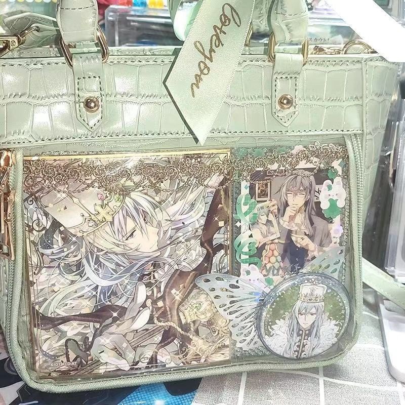 Túi Xách Đeo Vai Họa Tiết Da Cá Sấu Phối Ruy Băng Thanh Lịch