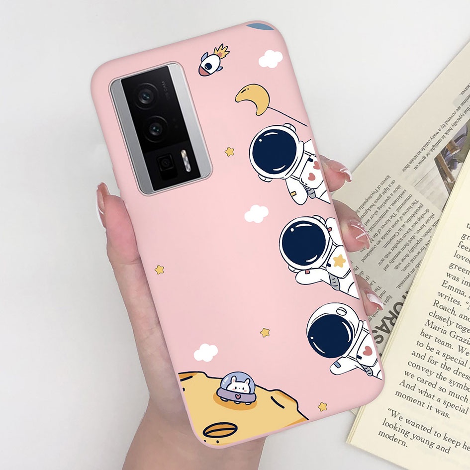 Ốp Điện Thoại Silicon Mềm Mặt Nhám Họa Tiết Bướm / Phi Hành Gia Cho Xiaomi Redmi K60 K60 Pro Bumper 2022 6.67 Inches