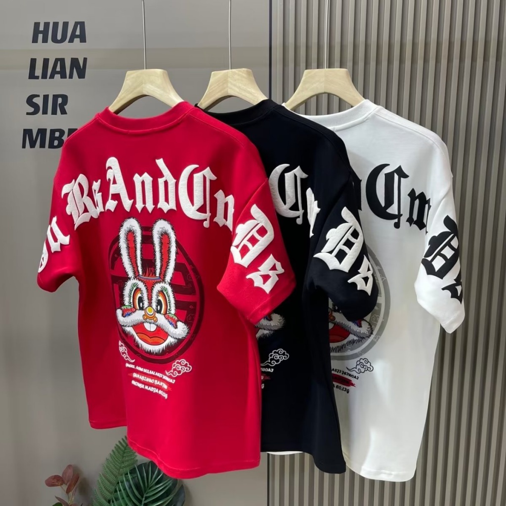 Áo Thun 100% Cotton Tay Ngắn Cổ Tròn Dáng Rộng Thời Trang Cho Nam Giới