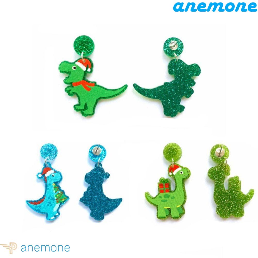 Khuyên Tai Acrylic Lấp Lánh Hình Cây Thông Giáng Sinh / Năm Mới Cho Nữ