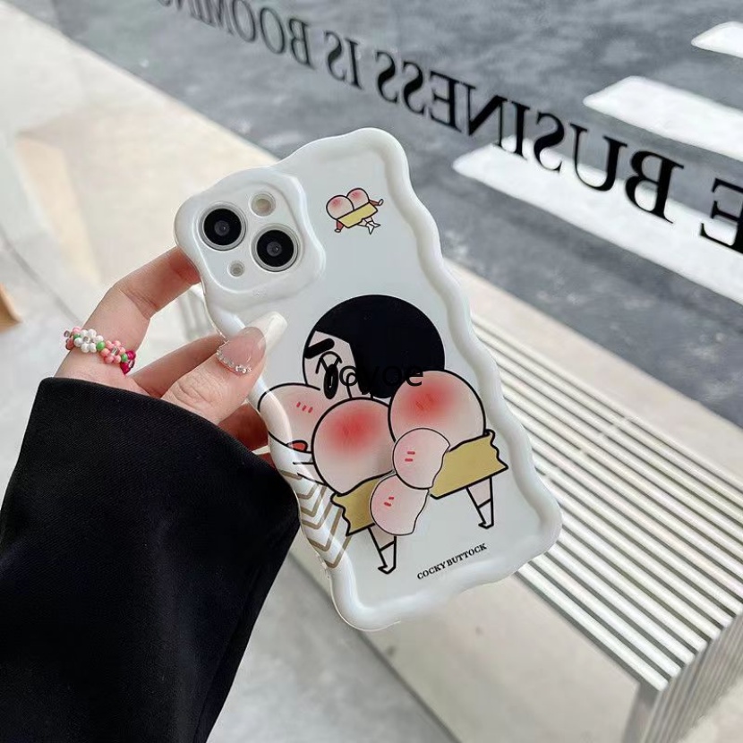 Ốp Điện Thoại Mềm Trong Suốt Chống Sốc In Hình Shin-chan Dễ Thương Cho iPhone 14 13 12 11 Pro Max 7 8 Plus X XS XR SE