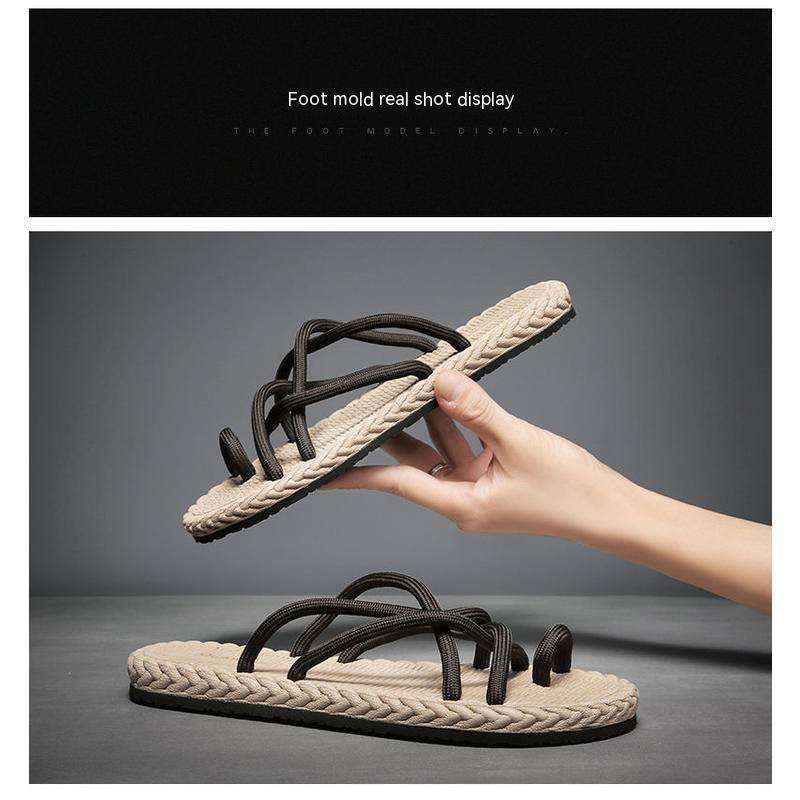 Dép đi biển thời trang hè chống trượt phong cách đơn giản cho nam