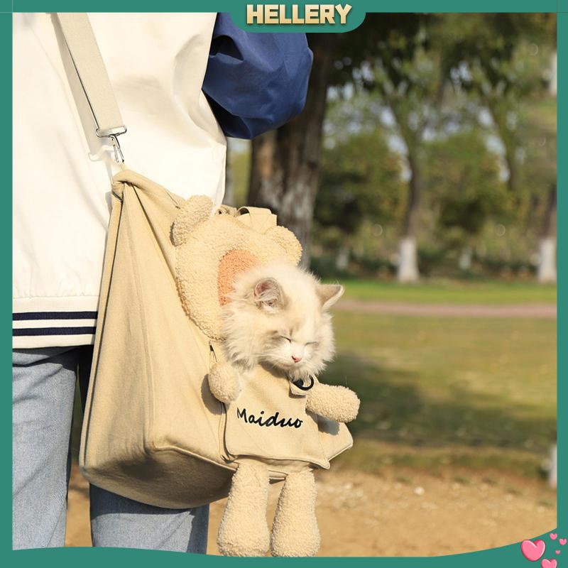 [HelleryVN] Túi Xách Du Lịch Đeo Vai Hình Gấu / Mèo Dễ Thương