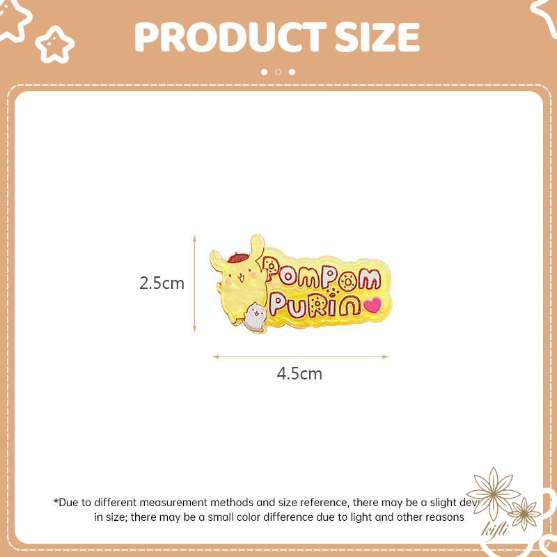 SANRIO Bộ 3 Kẹp Tóc Hình Trái Tim Dễ Thương Cho Bé Gái