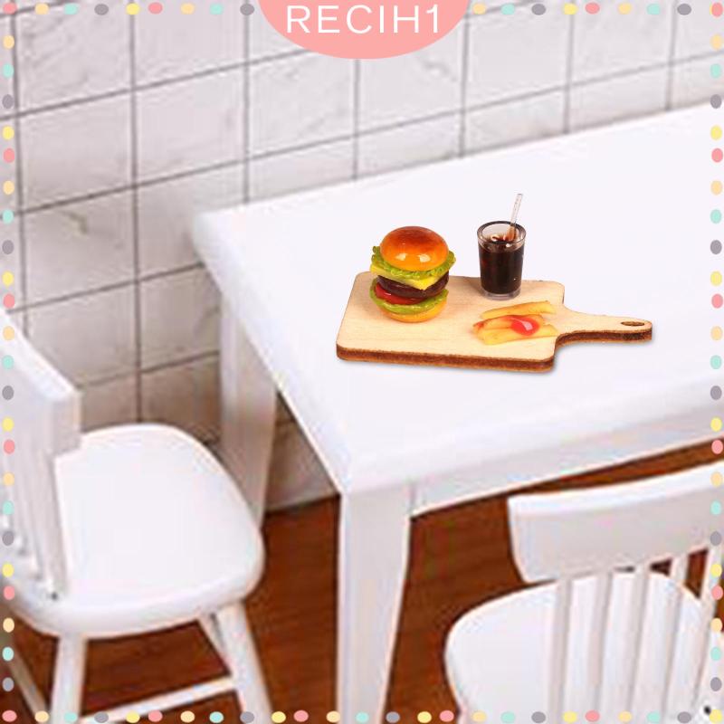 Bộ Đồ Chơi Thức Ăn Nhanh Thu Nhỏ Trang Trí Tiểu Cảnh Tỉ Lệ 1: 12