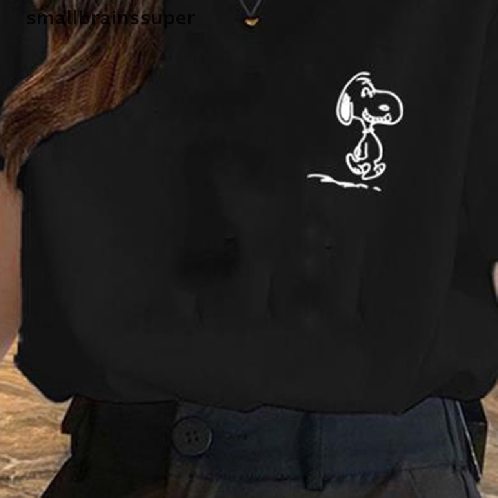 Áo Thun Tay Ngắn Cổ Tròn Họa Tiết Dễ Thương Cho Nữ SBS