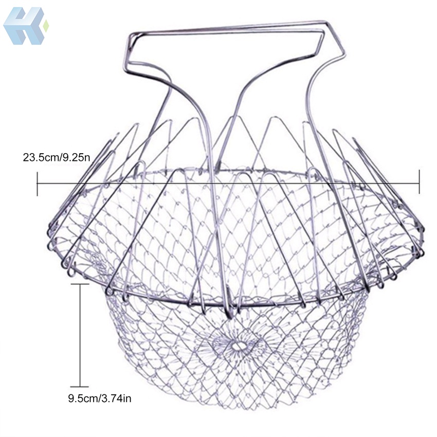 Rổ Rửa Trái Cây / Rau Củ Quả Đa Năng Linh Hoạt Có Thể Gập Lại