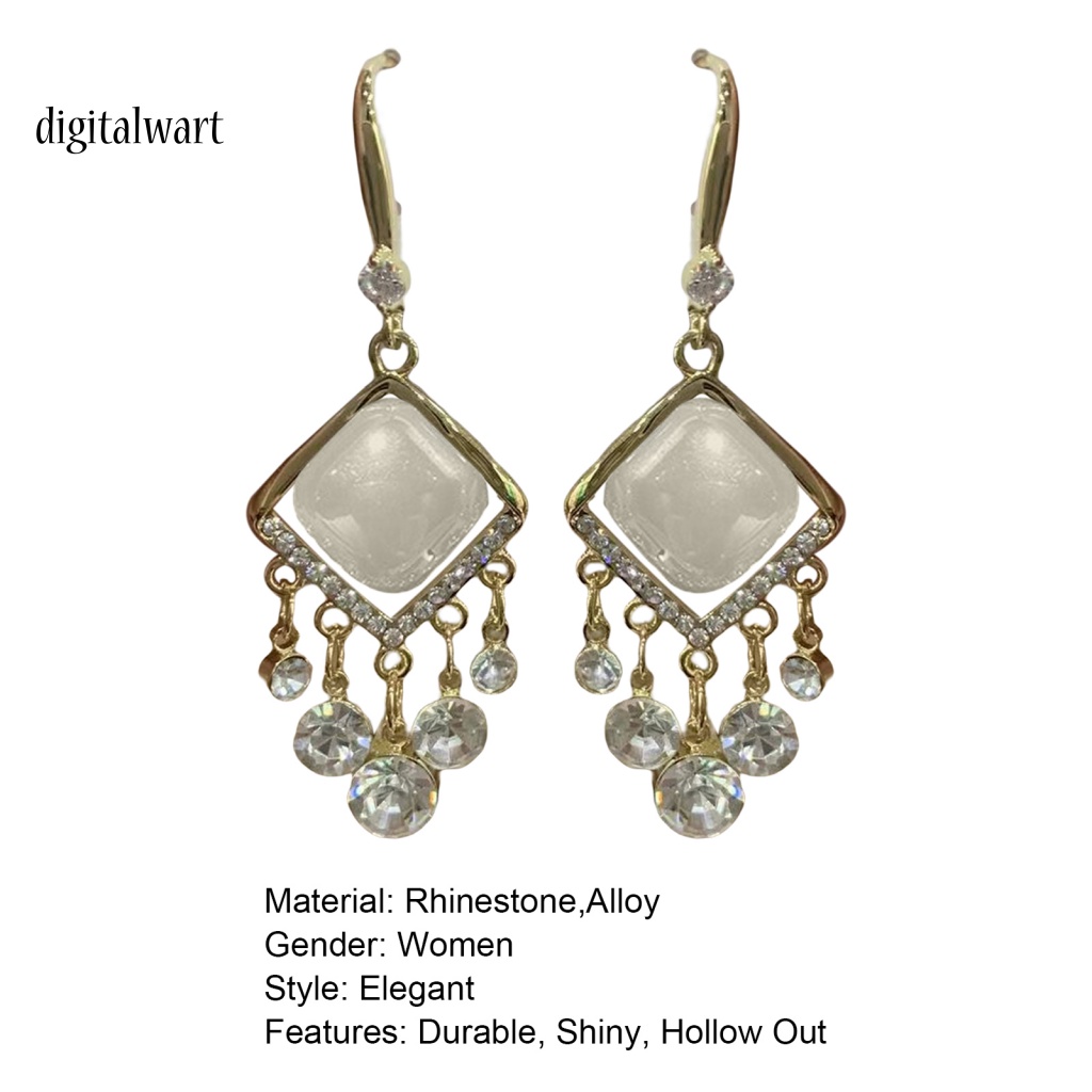 Kỹ Thuật Số| 1 Đôi Bông Tai Tua Rua Đính Đá Lấp Lánh Phong Cách Bohemia Dành Cho Nữ