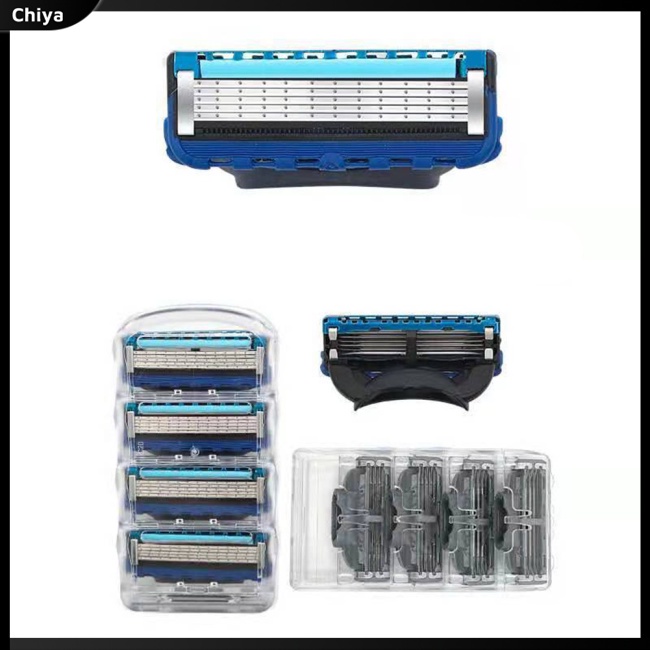 Bộ Dao Cạo Râu 5 Lớp Bằng Thép Không Gỉ Độ Chính Xác Cao Không Gây Kích Ứng Da Dành Cho Nam Giới
