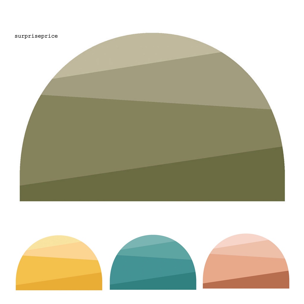 Miếng Dán Tường Bằng PVC Hình Bán Nguyệt Màu Sắc Gradient Phong Cách Boho Độc Đáo Trang Trí Nhà Cửa / Gia Đình DIY